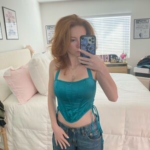 Urban Outfitters Teal Camisole Top